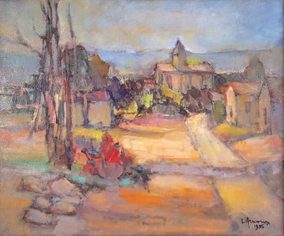 null Louis ARNOUX (1913-2006)

Nogent, 1995

Oil on canvas signed and dated, countersigned,...