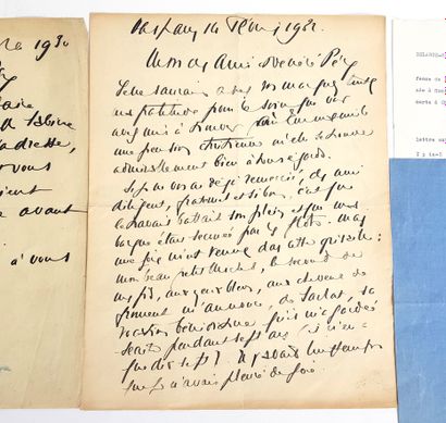 null Francis JAMMES (1868-1938)

Deux lettres autographes du poète à son père datée...
