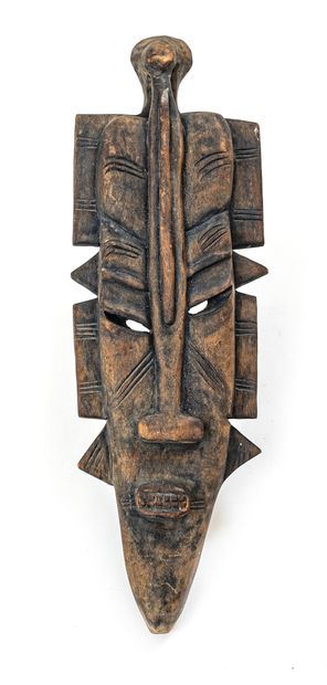 null François SANON (School of the 20th century)

Tribal mask in hollowed out and...