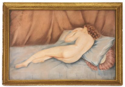 null Lucienne MENAUT-CAUSSÉ (École du XXe siècle)

Nu féminin endormie

Pastel sur...