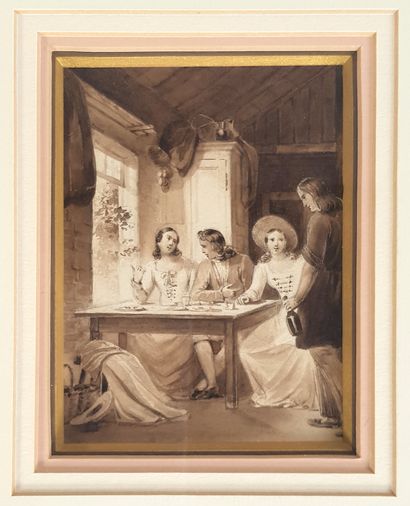 null Late 18th - early 19th century school

Galant scenes

Ink and ink wash on paper

7,5...