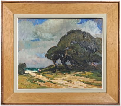 null Suzanne PAYEN (School of the XXth century)

Seaside with Pines

Oil on isorel...