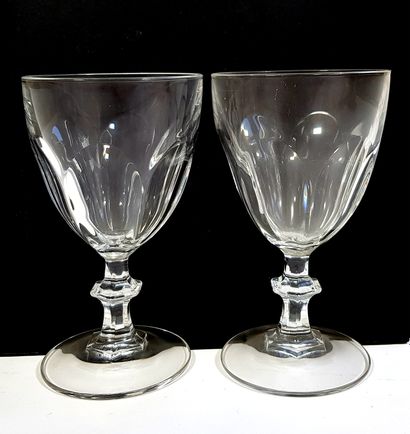 null CRISTAL D'ARQUES

Partie de service de verres en cristal comprenant onze verres...