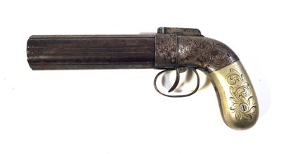 null Allens Patent six-shot pepperbox n°170

L. 23,5 cm

Wear and tear

Category...
