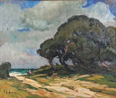 null Suzanne PAYEN (School of the XXth century)

Seaside with Pines

Oil on isorel...