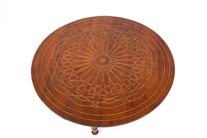 null MOROCCAN WORK FROM THE 1950S

"Rosace" coffee table

Important circular coffee...