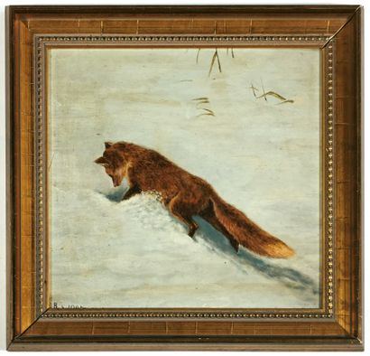 null School of the XXth century

Fox in the snow

Oil on panel monogrammed "F.B.S"...