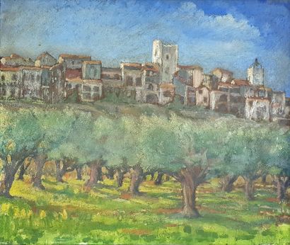 null Southern school of the XXth century

The olive grove

Oil on panel

46 x 55,5...