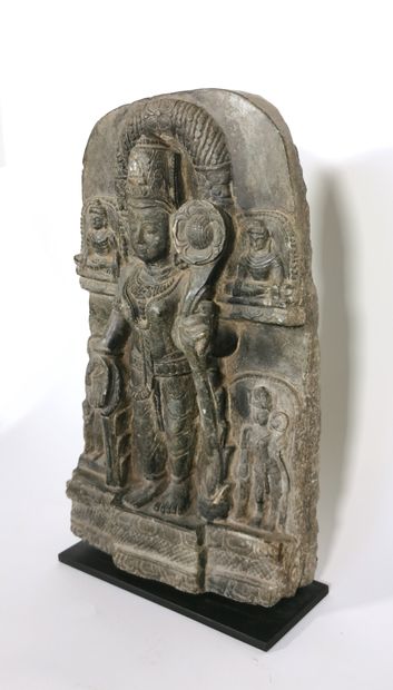 null INDIA, in the Pala style of the 9th - 11th century

Basalt stele representing...