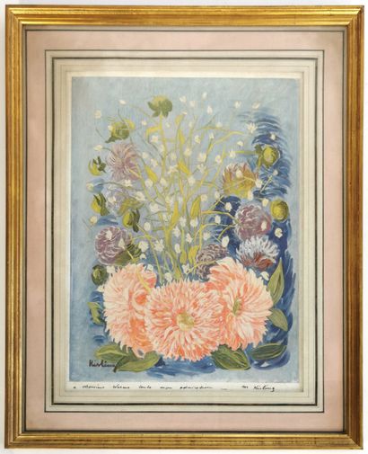 null Moses KISLING (1891-1953)

Bouquet of flowers

Print in color signed and dedicated

33...