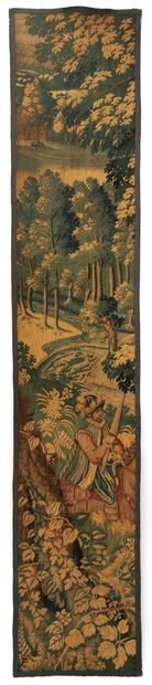 null Aubusson tapestry with knight in the middle of greenery

222,5 x 44 cm