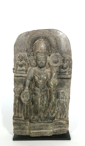 null INDIA, in the Pala style from the 9th - 11th century

Basalt stele representing...