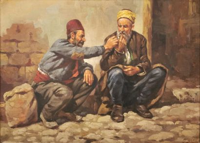null 20th century Orientalist school

The Smokers

Oil on canvas dated 1940

35 x...