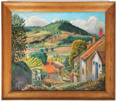 null Henry PORTAL (1890-1982)

Village bourguignon

Huile sur toile signée

46 x...