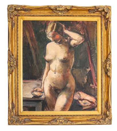 null Jean DRIES (1905-1973) Jean DRIESBACH said

Female nude in the toilet

Oil on...