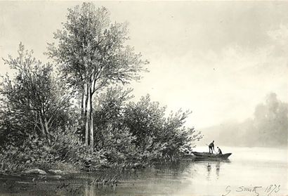 null Georges SMITH (Actif au XIXe siècle)

Bord de Seine, 1873

Carbon et craie blanche...