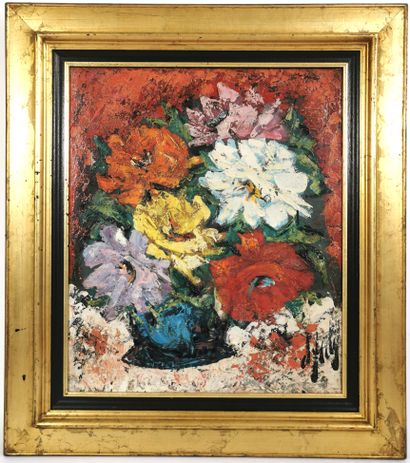 null Henry Maurice D'ANTY (1910-1998)

Bouquet au vase bleu

Huile sur toile signée,...