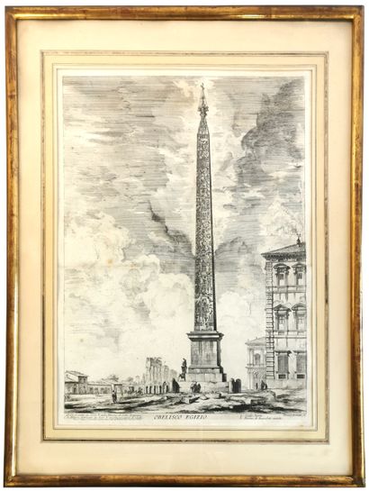 null Giovanni Battista PIRANESI (1720-1778)

Obelisco Egizio

Etching captioned and...
