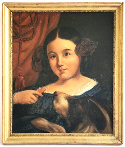 null 19th century school

Young girl with a dog

Oil on canvas 

46,5 x 38 cm

Framed,...