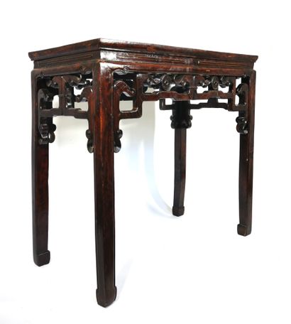 null CHINA or INDOCHINA, late 19th - early 20th century

Stained wood console, the...