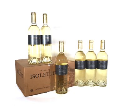 null Lot of twelve bottles Château Isolette white Chardonnay 2020 - Good condition

As...