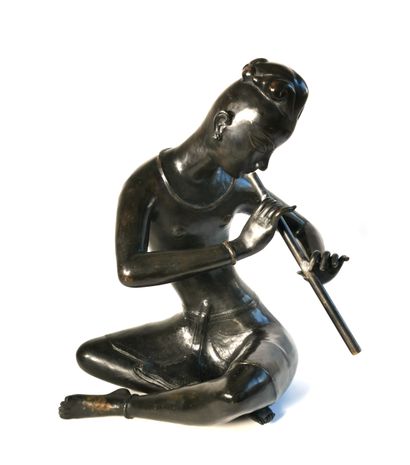 null KHIEN YIMSIRI (1922-1971)

Le joueur de flûte

Bronze à patine noir-brun 

H....