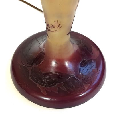 null ÉTABLISSEMENTS GALLÉ (1904-1936)

« Clématites »

Lampe de table dite champignon...
