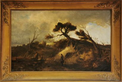 null Johannes TAVENRAAT (1809-1881)

Landscape by a stormy weather

Oil on canvas...