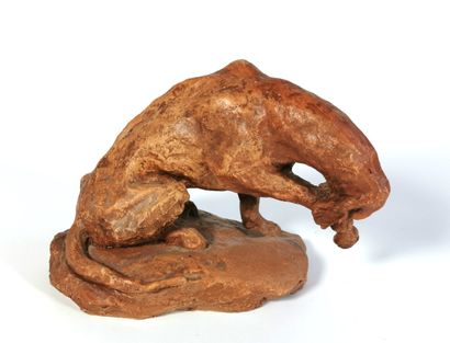 null School of the 20th century

Dog at the toilet

Terracotta sculpture located...
