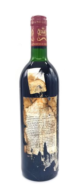 null 1 bottle Château Mouton Rothschild 1990, GCC1 Pauillac (T.L.B.) (e.t.a ; dirty...