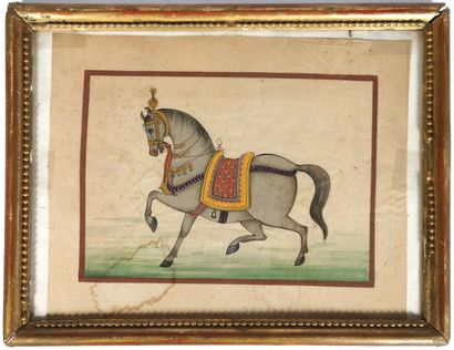 null Travail indien du XIXe siècle

Cheval

Peinture sur soie

22,5 x 28,5 cm à ...
