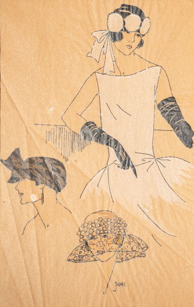 null J. DORY, vers 1925/1930

Illustration de mode

Encre et lavis sur papier calque...