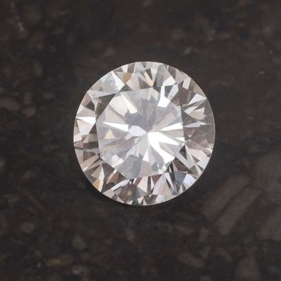 Diamant de forme ronde taille brillant de...