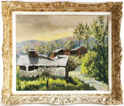 null Bernard LEFEBVRE (School of the XXth century)

Savoyard landscape

Oil on canvas...