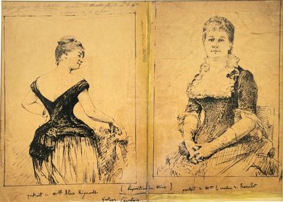 null Gustave COURTOIS (1852-1923)

Portraits of Miss Alice Régnault and Madame La...