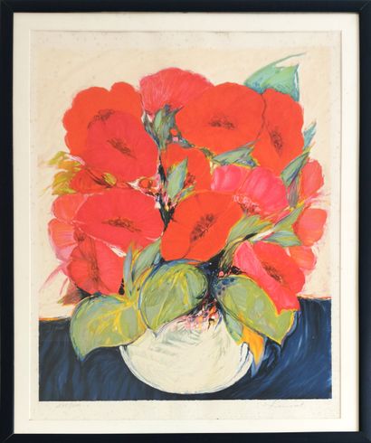 null Claude HEMERET (born in 1929)

Bouquet of poppies

Lithograph signed and numbered...