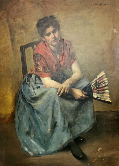 null Louis BOCHARD (École du XIXe siècle)

Femme à l'éventail

Huile sur toile signée

119...
