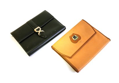 LANCEL

Set of two wallets, one in black...