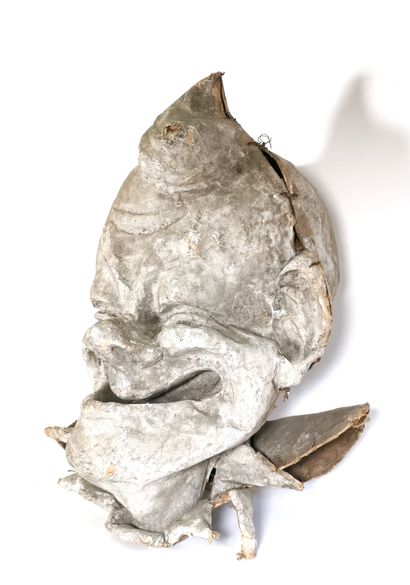 null CIRCUS - ART FORAIN, circa 1900

Imposing clown head in painted papier-mache,...
