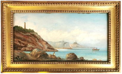 null L. VALLON (School of the XXth century)

Seaside with cliffs

Oil on panel signed

21,5...