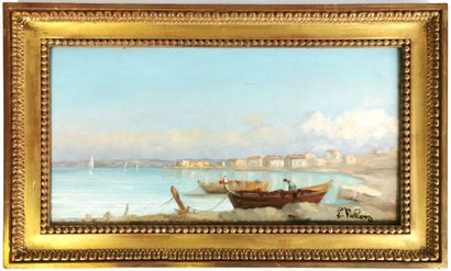 null L. VALLON (School of the XXth century)

Seaside

Oil on panel signed

21,5 x...