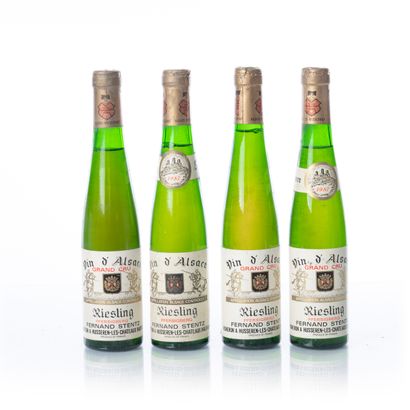 null 4 demi-bouteilles (37,5 cl.) Domaine Fernand STENTZ - PFERSIGBERG Grand Cru...