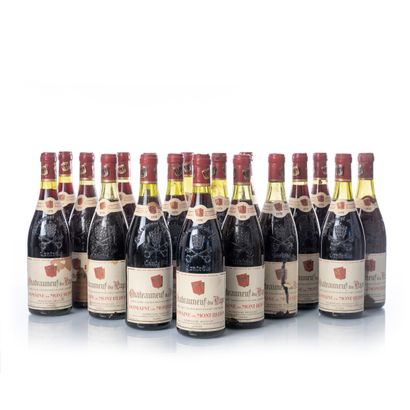 18 bottles CHÂTEAUNEUF-DU-PAPE 
Year : 1978...