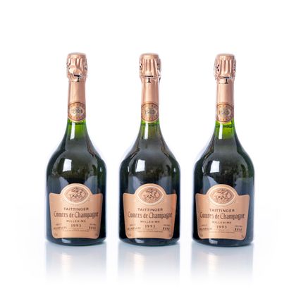 null 3 bottles CHAMPAGNE Rosé - TAITTINGER Comtes de Champagne

Year : 1993

Appellation...