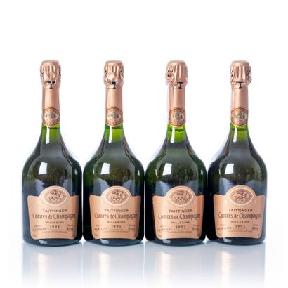 null 4 bottles CHAMPAGNE Rosé - TAITTINGER Comtes de Champagne

Year : 1993

Appellation...