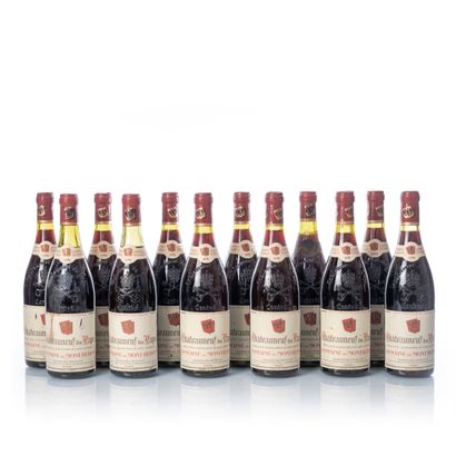 12 bottles CHÂTEAUNEUF-DU-PAPE 
Year : 1978...