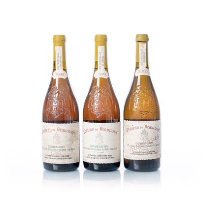 null 3 bottles CHÂTEAUNEUF-DU-PAPE White

Year : 2 bottles from 1999 + 1 bottle from...