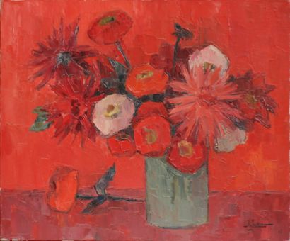 null Robert SARA (School of the XXth century)

The red bouquet

Oil on canvas signed,...