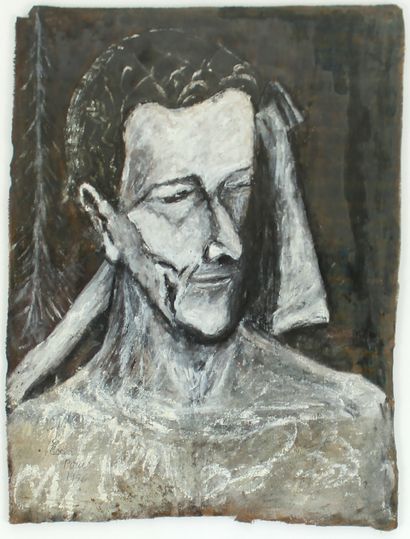 null OLIER (École naïve du XXe siècle)

Portrait d’ouvrier, 1956

Gouache et encre...