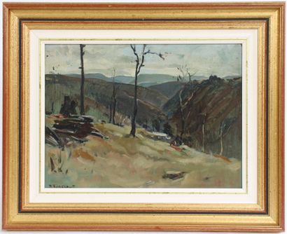 null 
** Henri VINCENOT (1912-1985)




Paysage de montagne




Huile sur carton...